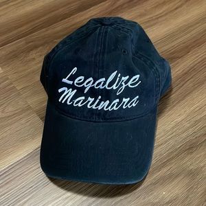 “Legalize Marinara” punny black dad hat unisex